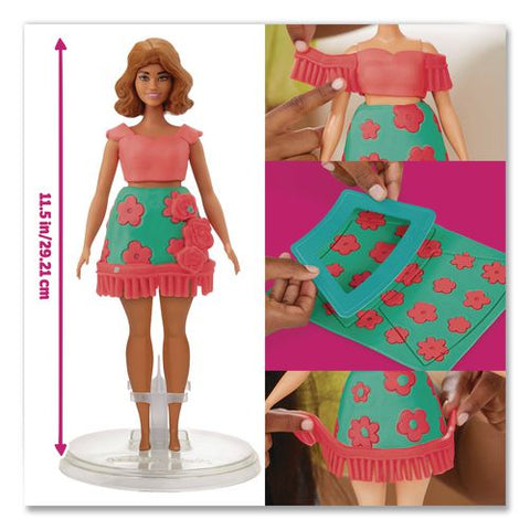 Play-doh Barbie Florals And Fringe Doll Set