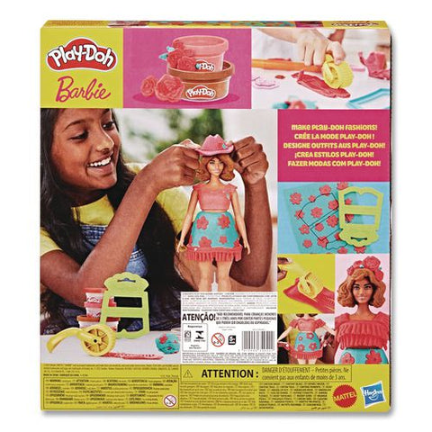 Play-doh Barbie Florals And Fringe Doll Set