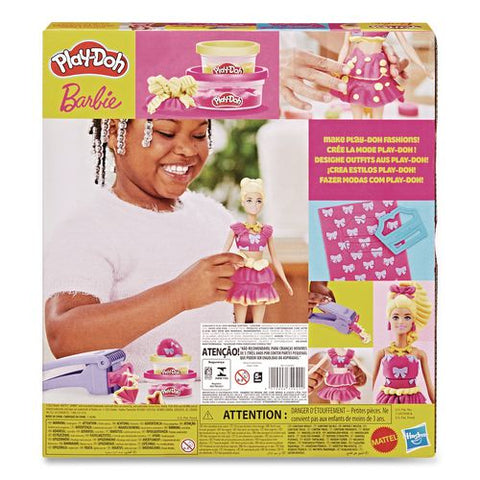 Play-doh Barbie Ruffles And Bows Doll Set