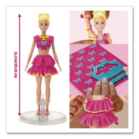 Play-doh Barbie Ruffles And Bows Doll Set