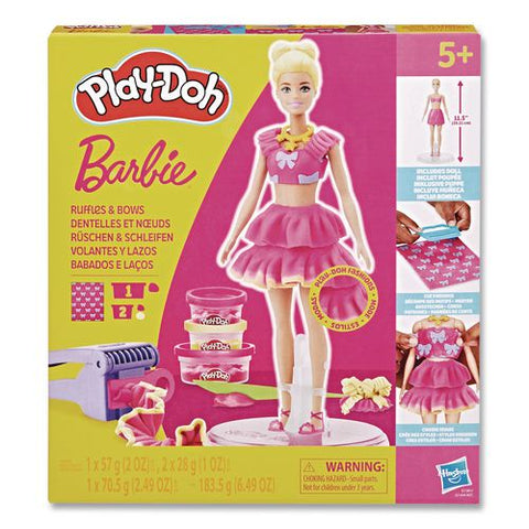 Play-doh Barbie Ruffles And Bows Doll Set