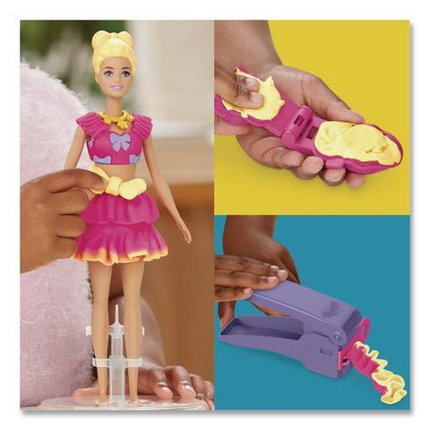 Play-doh Barbie Ruffles And Bows Doll Set