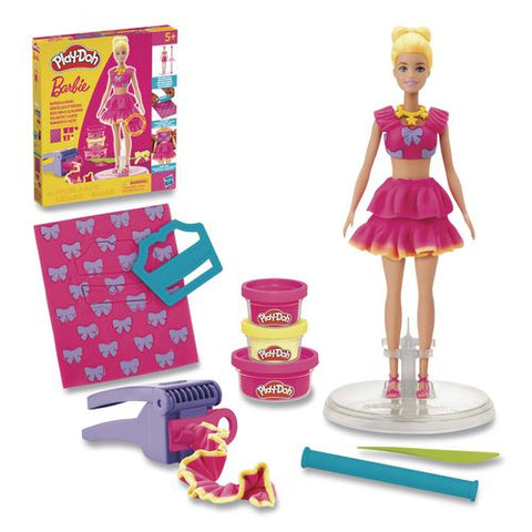 Play-doh Barbie Ruffles And Bows Doll Set
