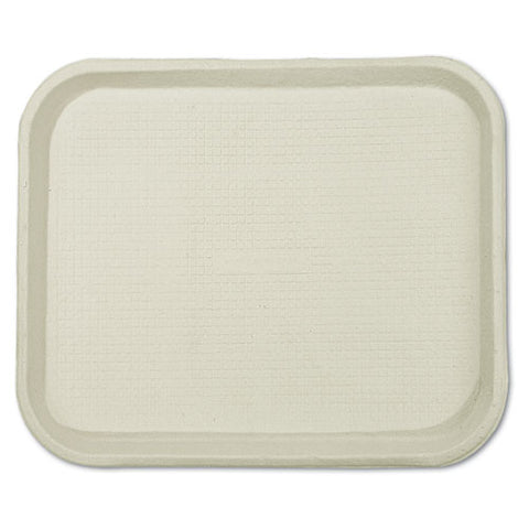 Savaday Molded Fiber Food Trays, 1-compartment, 9 X 12 X 1, White, Paper, 250/carton