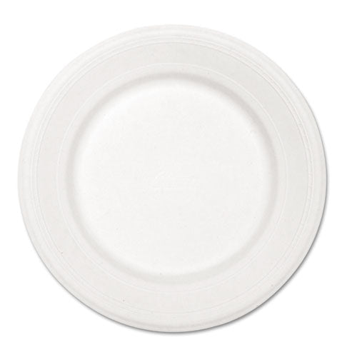 Paper Dinnerware, Plate, 10.5" Dia, White, 500/carton