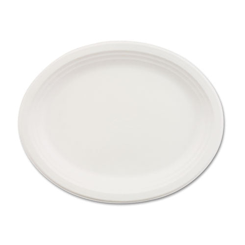 Classic Paper Dinnerware, Platter, 9.75 X 12.5, White, 500/carton