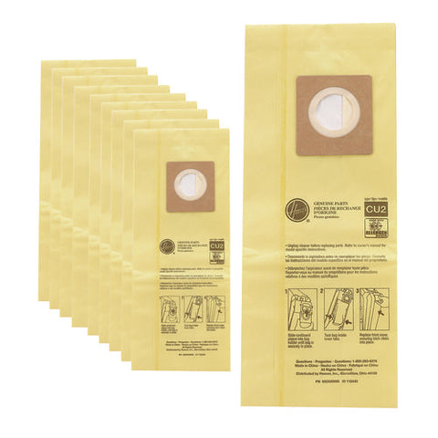 Hushtone Vacuum Bags, Yellow, 10/pack