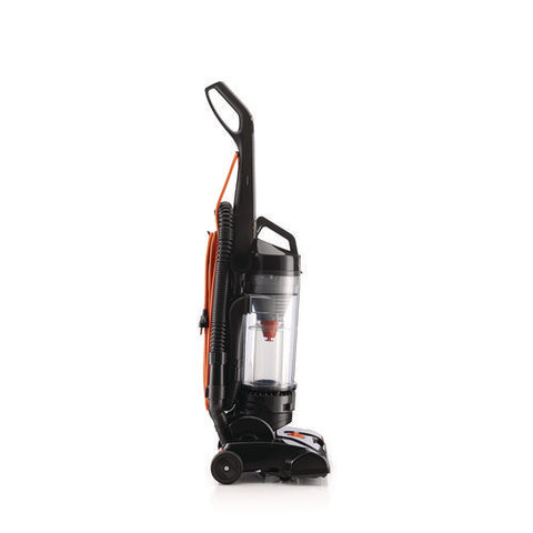 Task Vac Bagless Lightweight Upright Vacuum, 14" Cleaning Path, Black