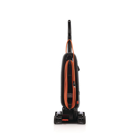 Task Vac Bagless Lightweight Upright Vacuum, 14" Cleaning Path, Black