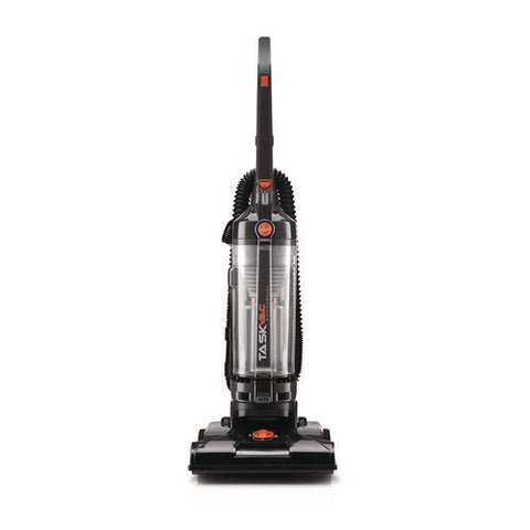 Task Vac Bagless Lightweight Upright Vacuum, 14" Cleaning Path, Black