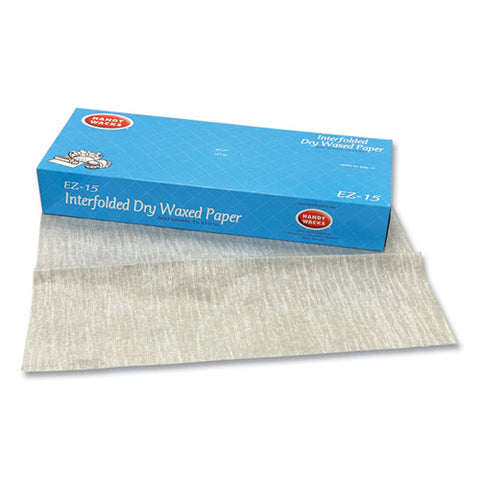 Interfolded Dry Waxed Paper Deli Sheets, 10.75 X 15, 500 Box, 12 Boxes/carton