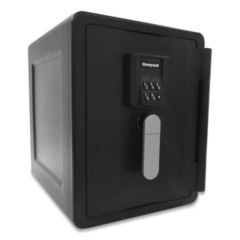 Fire And Waterproof Safe With Digital Lock, 11.8 X 16.7 X 15.6, 0.7 Cu Ft, Black