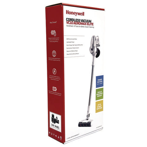 Aeromax Elite Vc10 Cordless Vacuum, 8.7" Cleaning Path, White