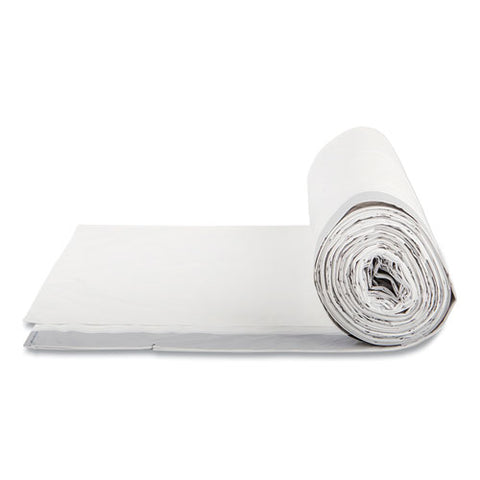 Draw-tuff Institutional Draw-tape Can Liners, Drawstring, 55 Gal, 1.9 Mil, 42.5" X 35.5", Natural, 10 Bags/roll, 5 Rolls/ct