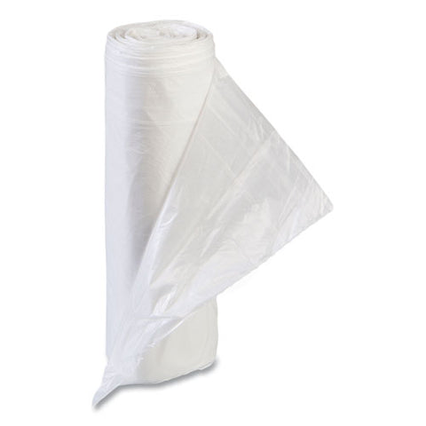 Draw-tuff Institutional Draw-tape Can Liners, Drawstring, 23 Gal, 1 Mil, 38" X 28.5", Natural, 25 Bags/roll, 6 Rolls/carton