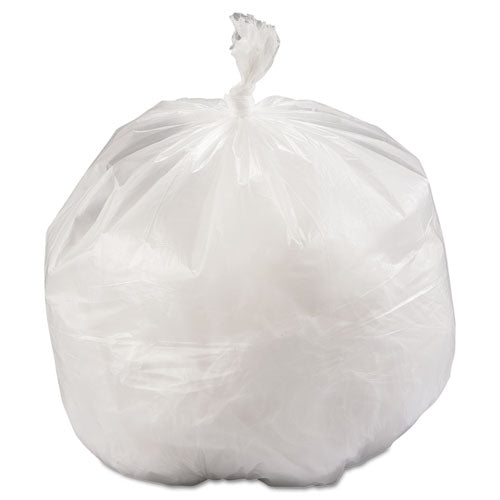 High-density Commercial Can Liners, 33 Gal, 11.94 Mic, 33" X 39", Natural, Interleaved Roll, 25 Bags/roll, 6 Rolls/carton