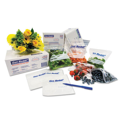 Food Bags, 1.13 Gal, 8" X 3" X 15", Clear, 1,000/carton