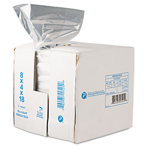 Food Bags, 2 Gal, 8" X 4" X 18", Clear, 1,000/carton