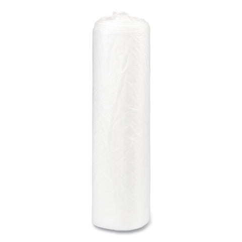 High-density Commercial Can Liners, 30 Gal, 8 Mic, 30" X 37", Clear, Interleaved Roll, 25 Bags/roll, 20 Rolls/carton