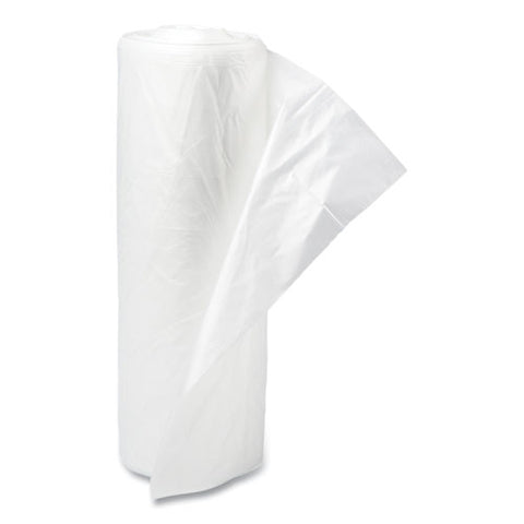 High-density Commercial Can Liners, 30 Gal, 16 Mic, 30" X 37", Clear, Interleaved Roll, 25 Bags/roll, 20 Rolls/carton