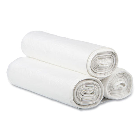 High-density Commercial Can Liners, 30 Gal, 16 Mic, 30" X 37", Clear, Interleaved Roll, 25 Bags/roll, 20 Rolls/carton