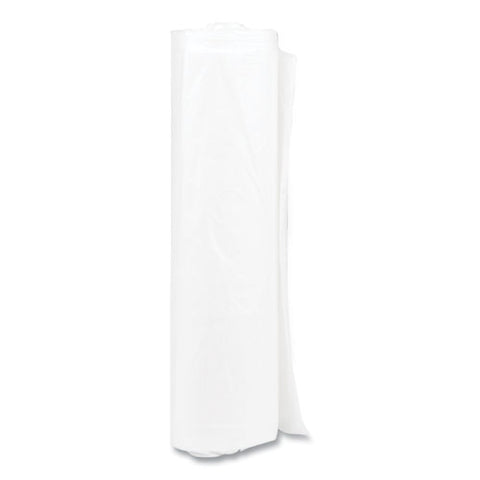 High-density Commercial Can Liners, 33 Gal, 11 Mic, 33" X 40", Clear, Interleaved Roll, 25 Bags/roll, 20 Rolls/carton