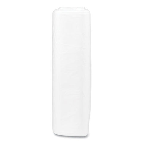 High-density Commercial Can Liners, 33 Gal, 13 Mic, 33" X 40", Clear, Interleaved Roll, 25 Bags/roll, 20 Rolls/carton