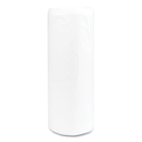 High-density Commercial Can Liners, 55 Gal, 14 Mic, 36" X 60", Clear, Interleaved Roll, 25 Bags/roll, 8 Rolls/carton