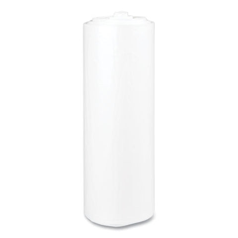 High-density Commercial Can Liners, 45 Gal, 12 Mic, 40" X 48", Clear, Interleaved Roll, 25 Bags/roll, 10 Rolls/carton