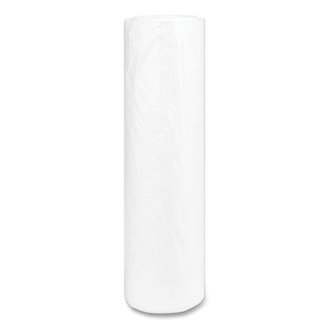 High-density Commercial Can Liners, 56 Gal, 14 Mic, 43" X 48", Natural, Interleaved Roll, 25 Bags/roll, 8 Rolls/carton