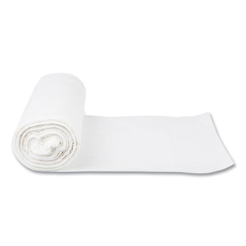 High-density Commercial Can Liners, 56 Gal, 16 Mic, 43" X 48", Natural, Interleaved Roll, 25 Bags/roll, 8 Rolls/carton