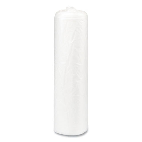 High-density Commercial Can Liners, 56 Gal, 22 Mic, 43" X 48", Natural, Interleaved Roll, 25 Bags/roll, 8 Rolls/carton