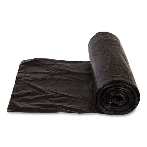 Institutional Low-density Can Liners, 30 Gal, 0.58 Mil, 30" X 36", Black, Interleaved Roll, 25 Bags/roll, 10 Rolls/carton