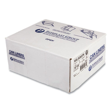 Low-density Commercial Can Liners, 30 Gal, 0.9 Mil, 30" X 36", Black, Interleaved Roll, 25 Bags/roll, 8 Rolls/carton