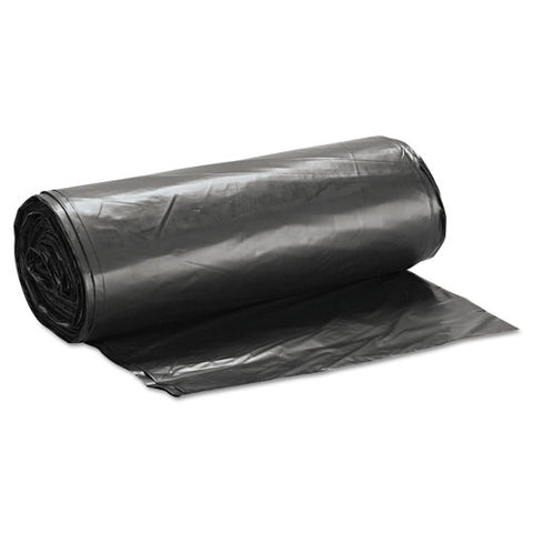 Low-density Commercial Can Liners, 60 Gal, 1.4 Mil, 38" X 58", Black, Interleaved Roll, 20 Bags/roll, 5 Rolls/carton