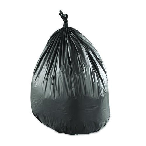 Low-density Commercial Can Liners, 55 Gal, 1.15 Mil, 43" X 47", Black, Interleaved Roll, 25 Bags/roll, 5 Rolls/carton