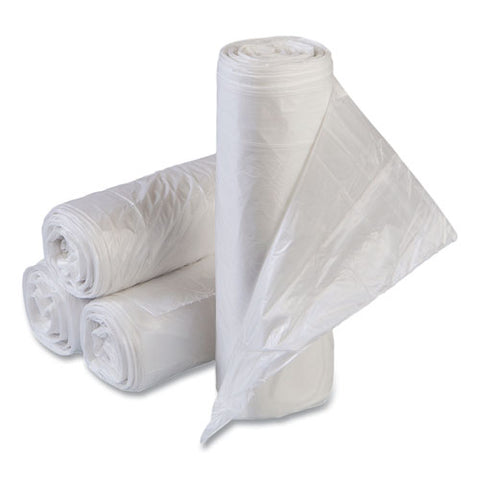 High-density Commercial Can Liner Value Pack, 30 Gal, 11 Mic, 30" X 36", Clear, Interleaved Roll, 25 Bags/roll, 20 Rolls/ct