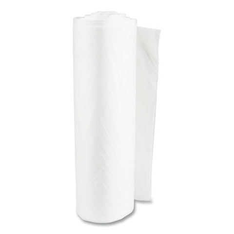 High-density Commercial Can Liner Value Pack, 60 Gal, 14 Mic, 38" X 58", Clear, Interleaved Roll, 25 Bags/roll, 8 Rolls/ct