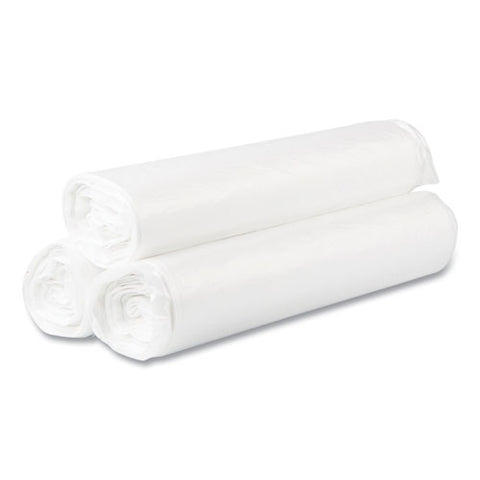 High-density Commercial Can Liner Value Pack, 45 Gal, 14 Mic, 40" X 46", Natural, Interleaved Roll, 25 Bags/roll, 10 Rolls/ct