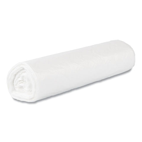 High-density Commercial Can Liner Value Pack, 45 Gal, 14 Mic, 40" X 46", Natural, Interleaved Roll, 25 Bags/roll, 10 Rolls/ct