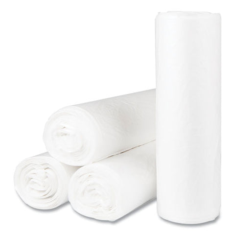 Institutional Low-density Can Liners, 55 Gal, 0.8 Mil, 36" X 58", Natural, Interleaved Roll, 25 Bags/roll, 8 Rolls/carton