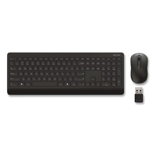 Wireless Desktop 900 Keyboard And Optical Mouse Combo, 2.4 Ghz Frequency/30 Ft Wireless Range, Black
