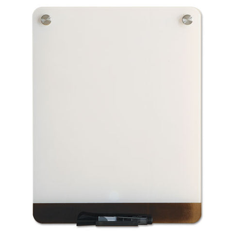 Clarity Personal Board, 12" X 16", White Surface, Satin Aluminum Frame