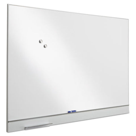 Polarity Magnetic Dry Erase White Board, 72" X 46", White Surface, Satin Aluminum Frame