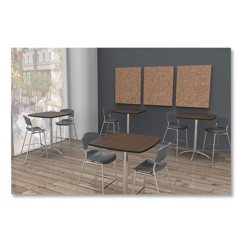 Idesign Frameless Cork Bulletin Board, 46" X 36", Tan Surface