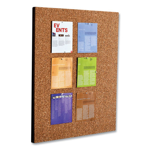 Idesign Frameless Cork Bulletin Board, 46" X 36", Tan Surface