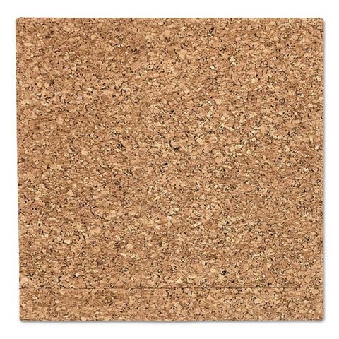 Idesign Frameless Cork Bulletin Board, 18" X 18", Tan Surface