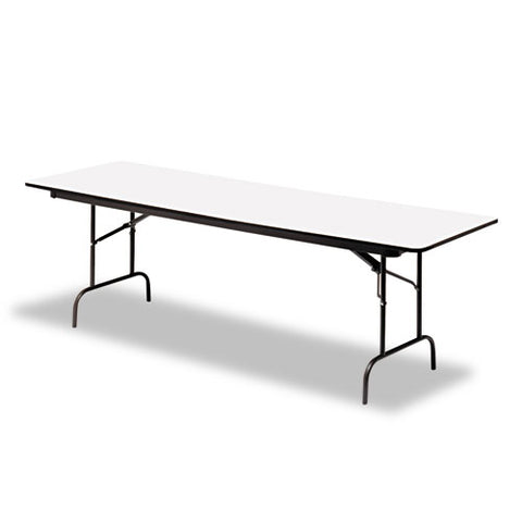 Officeworks Commercial Wood-laminate Folding Table, Rectangular, 72" X 30" X 29", Gray/charcoal