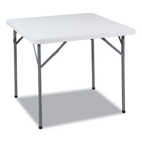 Indestructable Classic Folding Table, Square, 34" X 34" X 29", Platinum Granite