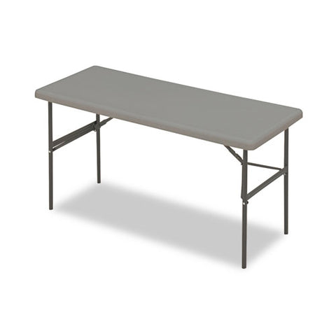 Indestructable Classic Folding Table, Rectangular, 60" X 24" X 29", Charcoal